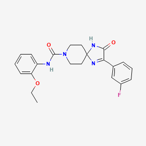 N-(2-ethoxyphenyl)-2-(3-fluorophenyl)-3-oxo-1,4,8-triazaspiro[4.5]dec-1-ene-8-carboxamide