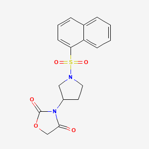 3-(1-(Naphthalen-1-ylsulfonyl)pyrrolidin-3-yl)oxazolidine-2,4-dione