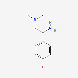 N-[2-Amino-2-(4-fluorophenyl)ethyl]-N,N-dimethylamine
