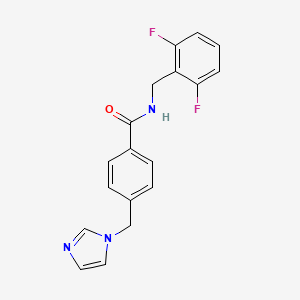 4-((1H-imidazol-1-yl)methyl)-N-(2,6-difluorobenzyl)benzamide