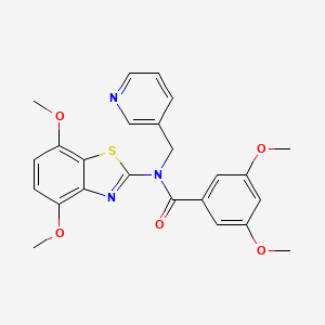 N-(4,7-dimethoxybenzo[d]thiazol-2-yl)-3,5-dimethoxy-N-(pyridin-3-ylmethyl)benzamide