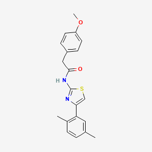 N-[4-(2,5-dimethylphenyl)-1,3-thiazol-2-yl]-2-(4-methoxyphenyl)acetamide