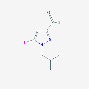 5-Iodo-1-(2-methylpropyl)pyrazole-3-carbaldehyde