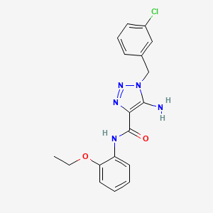 5-amino-1-(3-chlorobenzyl)-N-(2-ethoxyphenyl)-1H-1,2,3-triazole-4-carboxamide