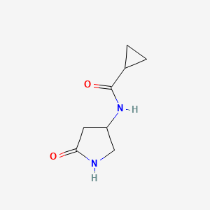 molecular formula C8H12N2O2 B2853795 N-(5-oxopyrrolidin-3-yl)cyclopropanecarboxamide CAS No. 1351613-43-8