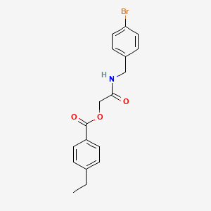 {[(4-Bromophenyl)methyl]carbamoyl}methyl 4-ethylbenzoate