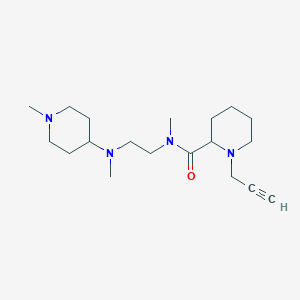 N-methyl-N-{2-[methyl(1-methylpiperidin-4-yl)amino]ethyl}-1-(prop-2-yn-1-yl)piperidine-2-carboxamide