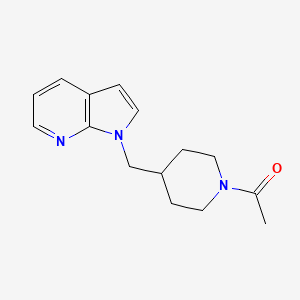molecular formula C15H19N3O B2853807 1-(4-((1H-pyrrolo[2,3-b]pyridin-1-yl)methyl)piperidin-1-yl)ethanone CAS No. 1421476-73-4