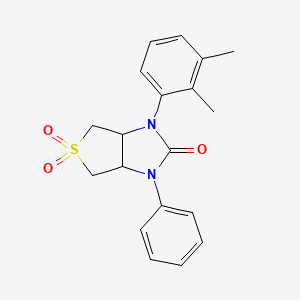 molecular formula C19H20N2O3S B2853827 1-(2,3-dimethylphenyl)-3-phenyltetrahydro-1H-thieno[3,4-d]imidazol-2(3H)-one 5,5-dioxide CAS No. 630065-28-0