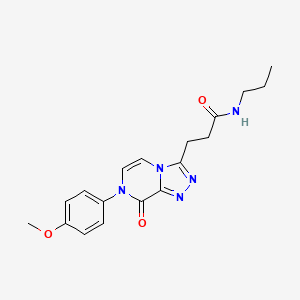 3-[7-(4-methoxyphenyl)-8-oxo-7,8-dihydro[1,2,4]triazolo[4,3-a]pyrazin-3-yl]-N-propylpropanamide