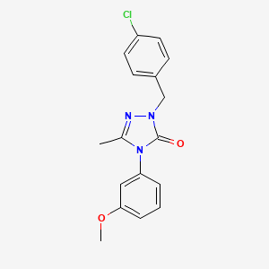 2-(4-chlorobenzyl)-4-(3-methoxyphenyl)-5-methyl-2,4-dihydro-3H-1,2,4-triazol-3-one