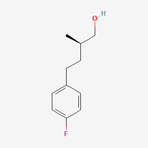 molecular formula C11H15FO B2853838 (2R)-4-(4-Fluorophenyl)-2-methylbutan-1-ol CAS No. 2248188-88-5