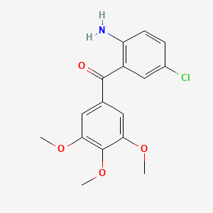 molecular formula C16H16ClNO4 B2853862 (2-Amino-5-chlorophenyl)(3,4,5-trimethoxyphenyl)methanone CAS No. 313496-54-7