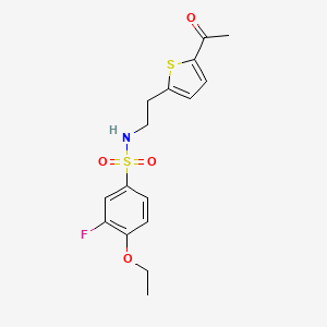 N-(2-(5-acetylthiophen-2-yl)ethyl)-4-ethoxy-3-fluorobenzenesulfonamide