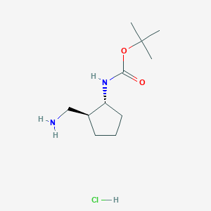tert-butyl ((1R,2S)-2-(aminomethyl)cyclopentyl)carbamate hydrochloride