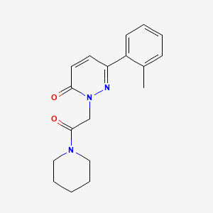 6-(2-Methylphenyl)-2-(2-oxo-2-piperidin-1-ylethyl)pyridazin-3-one
