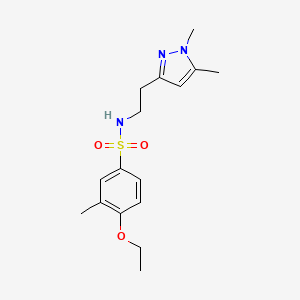molecular formula C16H23N3O3S B2853881 N-(2-(1,5-dimethyl-1H-pyrazol-3-yl)ethyl)-4-ethoxy-3-methylbenzenesulfonamide CAS No. 2034587-22-7
