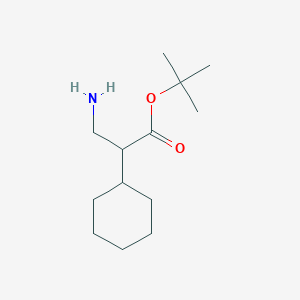 Tert-butyl 3-amino-2-cyclohexylpropanoate