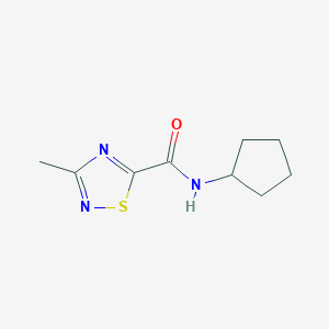 N-cyclopentyl-3-methyl-1,2,4-thiadiazole-5-carboxamide