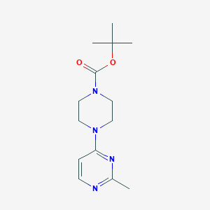 molecular formula C14H22N4O2 B2853898 叔丁基4-(2-甲基嘧啶-4-基)哌嗪-1-羧酸酯 CAS No. 203519-46-4