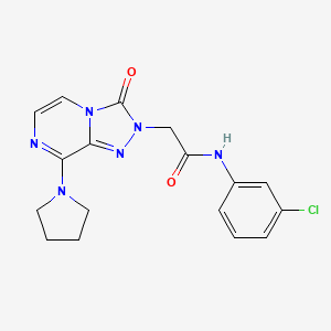N-(3-chlorophenyl)-2-[3-oxo-8-(pyrrolidin-1-yl)[1,2,4]triazolo[4,3-a]pyrazin-2(3H)-yl]acetamide