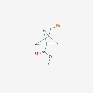 molecular formula C8H11BrO2 B2853903 3-(溴甲基)双环[1.1.1]戊烷-1-甲酸甲酯 CAS No. 1113001-87-8