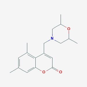 4-((2,6-dimethylmorpholino)methyl)-5,7-dimethyl-2H-chromen-2-one