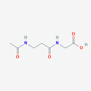 2-(3-Acetamidopropanoylamino)acetic acid