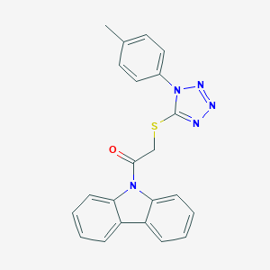 1-(9H-carbazol-9-yl)-2-{[1-(4-methylphenyl)-1H-tetrazol-5-yl]sulfanyl}ethanone