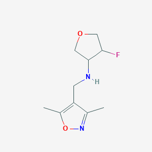 N-[(3,5-dimethyl-1,2-oxazol-4-yl)methyl]-4-fluorooxolan-3-amine