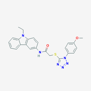 N-(9-ethyl-9H-carbazol-3-yl)-2-{[1-(4-methoxyphenyl)-1H-tetraazol-5-yl]sulfanyl}acetamide