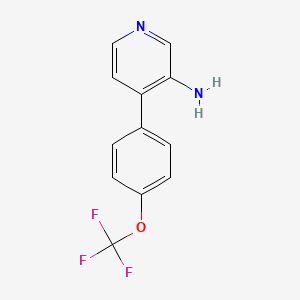 molecular formula C12H9F3N2O B2853960 4-[4-(Trifluoromethoxy)phenyl]pyridin-3-amine CAS No. 1552724-02-3