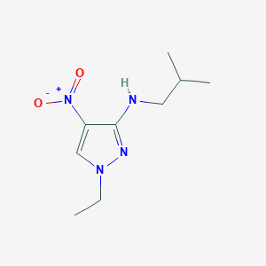 molecular formula C9H16N4O2 B2853970 1-Ethyl-N-isobutyl-4-nitro-1H-pyrazol-3-amine CAS No. 1429418-05-2