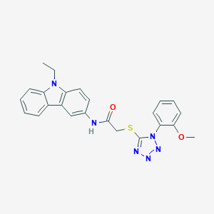 N-(9-ethyl-9H-carbazol-3-yl)-2-{[1-(2-methoxyphenyl)-1H-tetraazol-5-yl]sulfanyl}acetamide