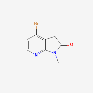 molecular formula C8H7BrN2O B2853980 4-Bromo-1-methyl-1H-pyrrolo[2,3-b]pyridin-2(3H)-one CAS No. 1935541-85-7
