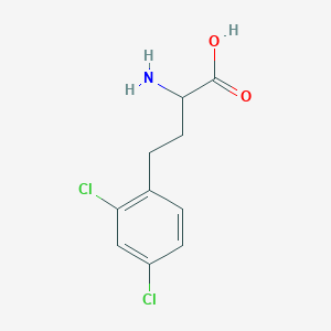 molecular formula C10H11Cl2NO2 B2853981 2-Amino-4-(2,4-dichloro-phenyl)-butyric acid CAS No. 1260643-42-2