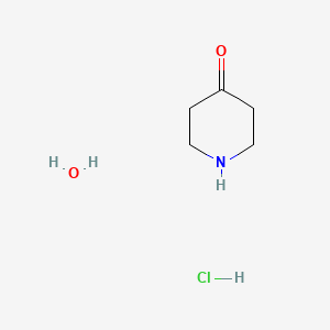 molecular formula C5H14ClNO3 B2853984 哌啶-4-酮盐酸盐水合物 CAS No. 320589-77-3