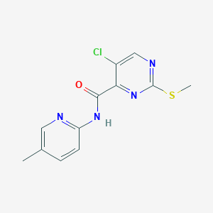 5-chloro-N-(5-methylpyridin-2-yl)-2-methylsulfanylpyrimidine-4-carboxamide