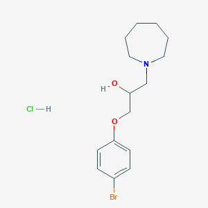 molecular formula C15H23BrClNO2 B2853990 1-(azepan-1-yl)-3-(4-bromophenoxy)propan-2-ol Hydrochloride CAS No. 1052406-84-4
