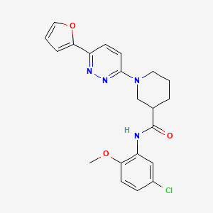 N-(5-chloro-2-methoxyphenyl)-1-(6-(furan-2-yl)pyridazin-3-yl)piperidine-3-carboxamide