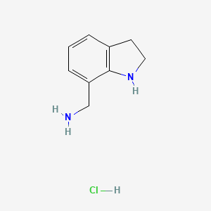 molecular formula C9H13ClN2 B2854005 吲哚-7-基甲胺盐酸盐 CAS No. 2247849-83-6