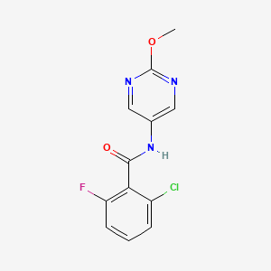 molecular formula C12H9ClFN3O2 B2854009 2-chloro-6-fluoro-N-(2-methoxypyrimidin-5-yl)benzamide CAS No. 1396684-45-9