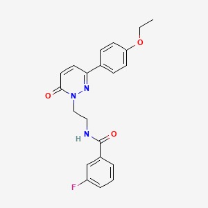 N-(2-(3-(4-ethoxyphenyl)-6-oxopyridazin-1(6H)-yl)ethyl)-3-fluorobenzamide