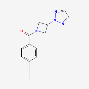 (3-(2H-1,2,3-triazol-2-yl)azetidin-1-yl)(4-(tert-butyl)phenyl)methanone