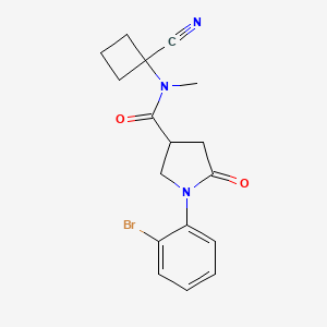 1-(2-bromophenyl)-N-(1-cyanocyclobutyl)-N-methyl-5-oxopyrrolidine-3-carboxamide