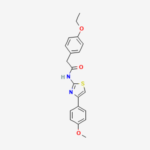 2-(4-ethoxyphenyl)-N-[4-(4-methoxyphenyl)-1,3-thiazol-2-yl]acetamide