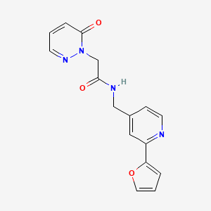 N-((2-(furan-2-yl)pyridin-4-yl)methyl)-2-(6-oxopyridazin-1(6H)-yl)acetamide