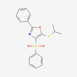 5-(Isopropylthio)-2-phenyl-4-(phenylsulfonyl)oxazole