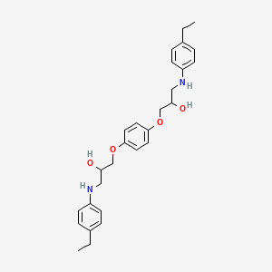 1-(4-Ethylanilino)-3-[4-[3-(4-ethylanilino)-2-hydroxypropoxy]phenoxy]propan-2-ol