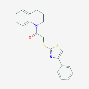 1-(3,4-dihydroquinolin-1(2H)-yl)-2-[(4-phenyl-1,3-thiazol-2-yl)sulfanyl]ethanone